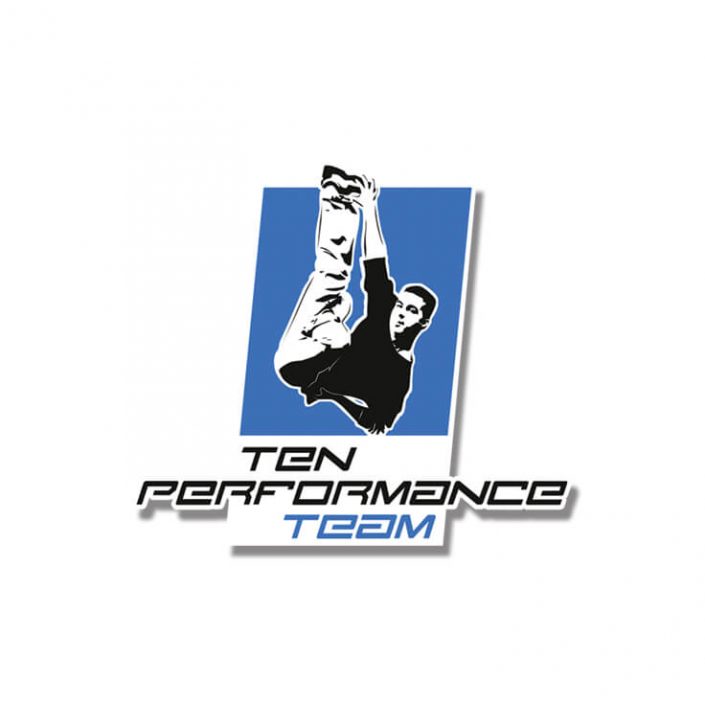 Balu weißes Logo von Ten Performance